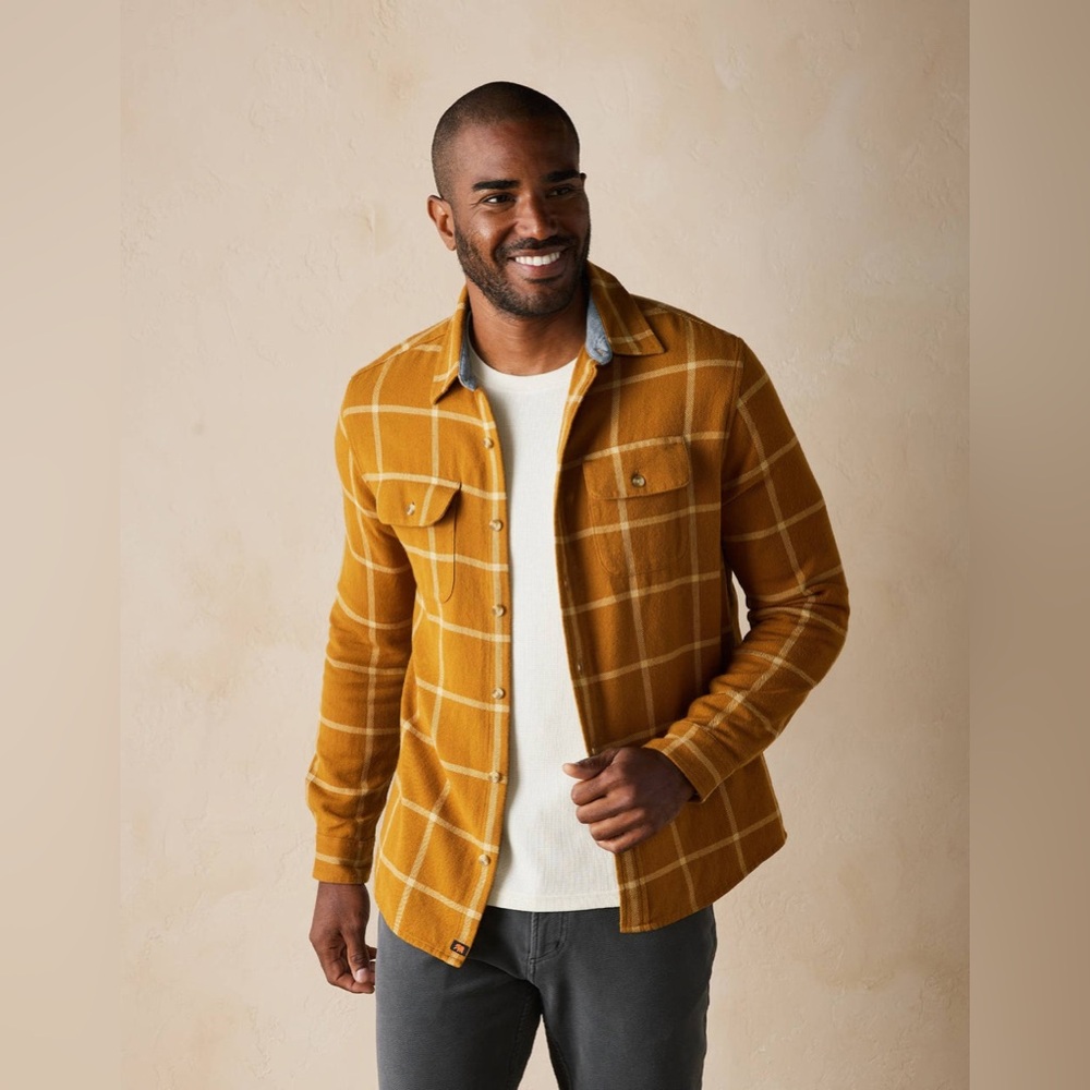 The Normal Brand Mountain Overshirt in Palomino Plaid Western‎ size L